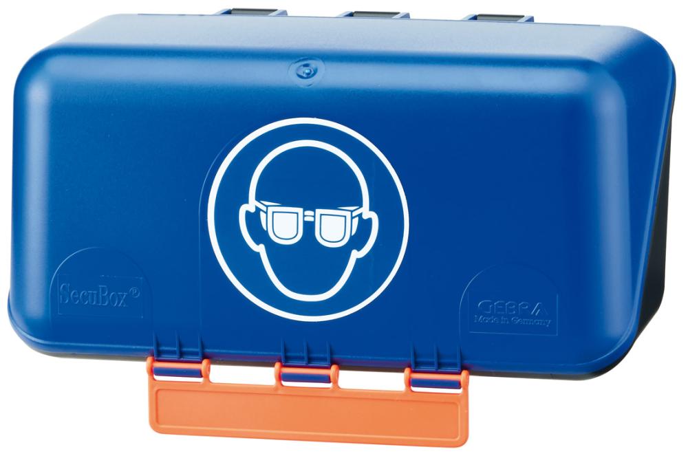 Aufb.Box SECU Mini Standard, f. Augenschutz, blau