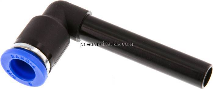 Winkel-Steckanschluss, langer 8mm Stecknippel, IQS-Standard