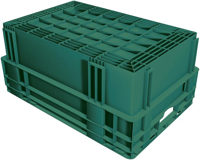 Drehstapelbehälter DTK 600x400x420 mm grün LA-KA-PE