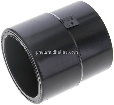 Klebemuffe, PVC-U, 50x63mm - 50mm Klebemuffe, PVC-U, 50x63mm - 50mm