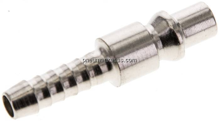 Kupplungsstecker (ARO/ORION) 6 (1/4")mm Schlauch, Stahl gehärtet & vernickelt