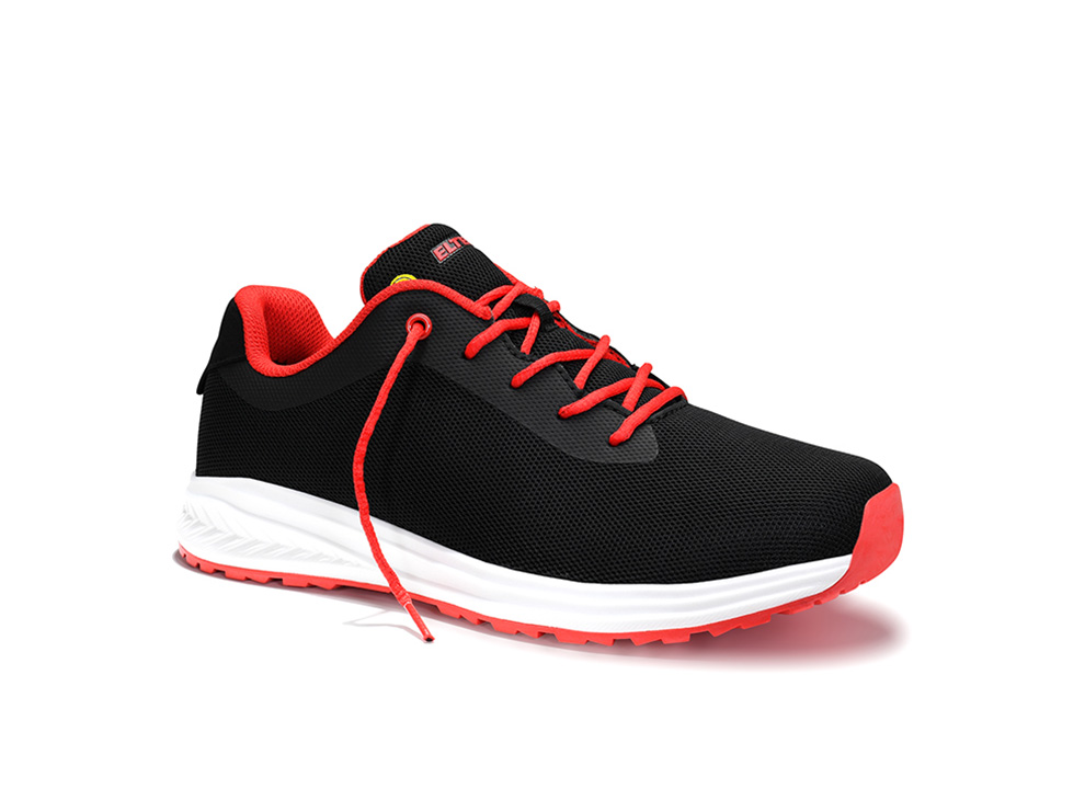 Berufshalbschuh MARAIS black-red Low ESD O1