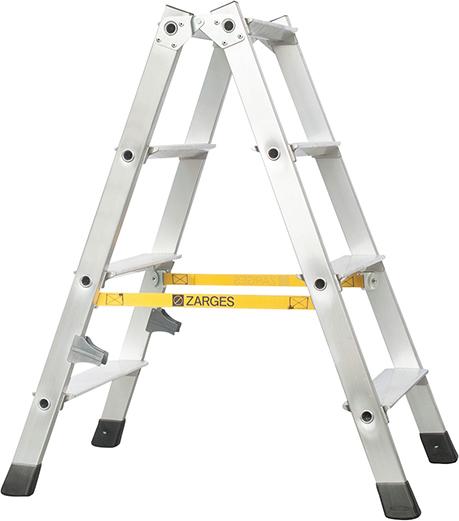 Stehleiter Nova B 2x4 Stufen Leiterlänge 0,91 m Arbeitshöhe 2,30 m ZARGES
