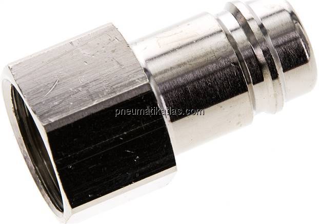 Kupplungsstecker (NW15) G 3/4"(IG), Messing vernickelt
