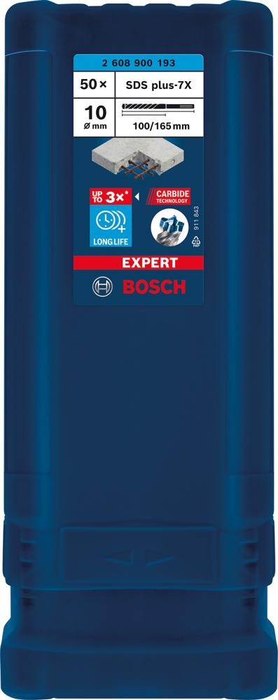 Hammerbohrer EXPERT 10x100x165mm Bosch VE à 50 Stück SDS plus-7X