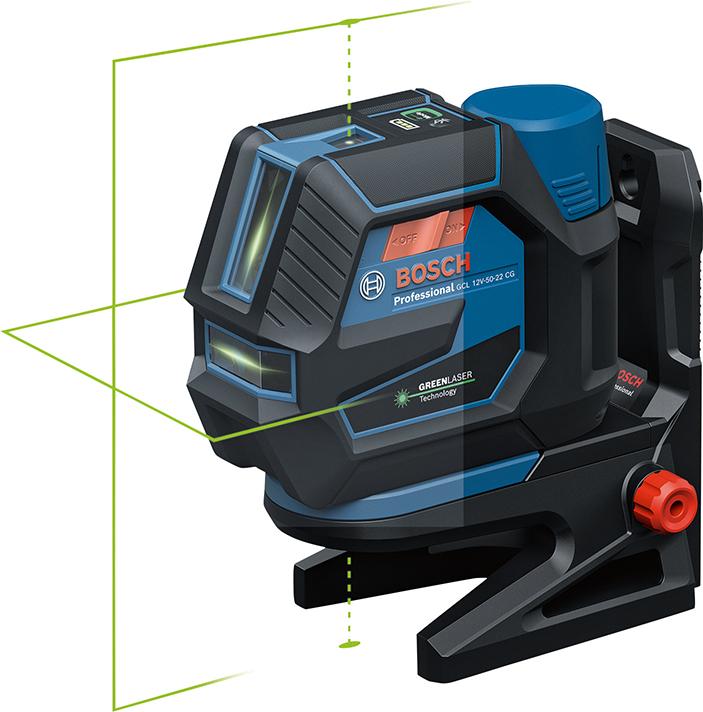 Kreuzlinienlaser Set GCL 12V-50-22 CG Bosch mit AA1 + RM20 + BT150