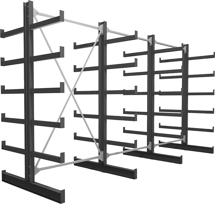 3 Felder/4 Ständer Tragkr. /Arm 200kg Ständerlast/Seite 1000 kgStänderprofil: IPE 100 3 Felder/4 Ständer Tragkr. /Arm 200kg Ständerlast/Seite 1000 kgStänderprofil: IPE 100