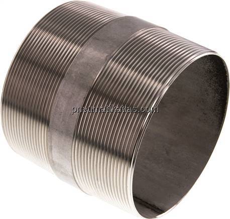 Rohrdoppelnippel R 4"-100mm, 1.4571