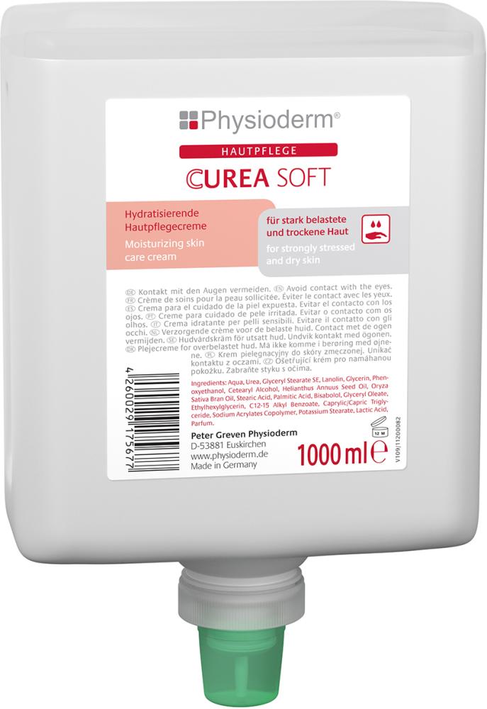 CUrea soft 1-L-Neptuneflasche Hautpflegecreme Physioderm