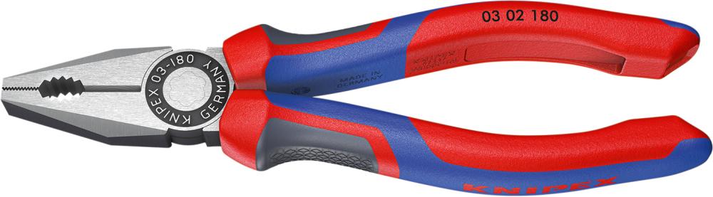 Kombinationszange poliertmit Mehrkomponenten-Griffen 180mm KNIPEX