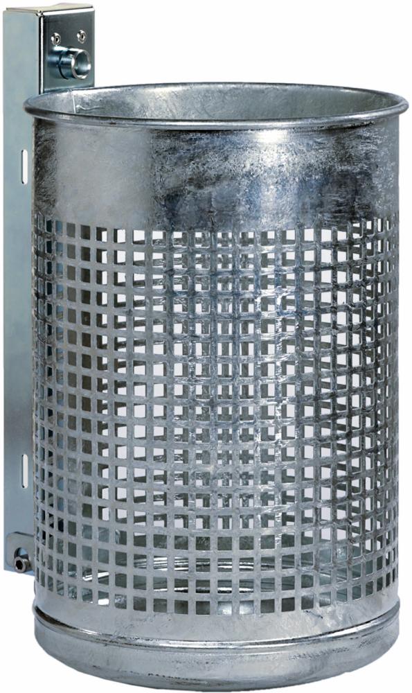 Artikelhauptbild Abfallbehälter 50 l rund Gitter grau