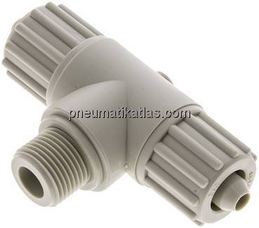 T-Verschraubung G 3/8"-12x6mm, Polypropylen