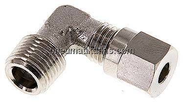 Winkel-Schneidringverschraub. R 1/8"-4 LL (M8x1), Messing vernickelt Winkel-Schneidringverschraub. R 1/8"-4 LL (M8x1), Messing vernickelt