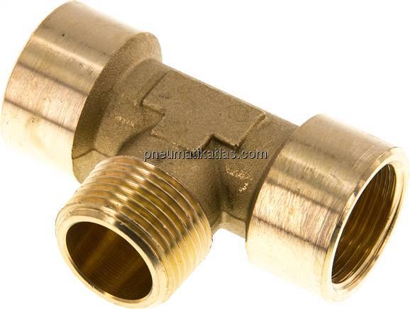 T-Einschraubstück G 3/4"(IG)-R 3/4"(AG), Messing
