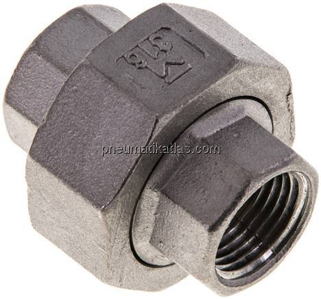 Verschraubung kon. dichtend NPT 3/8" (IG),1.4408
