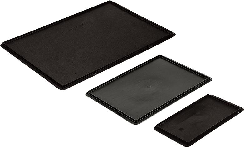Auflagedeckel schwarz für Kastenmaß B800xT600mmLA-KA-PE