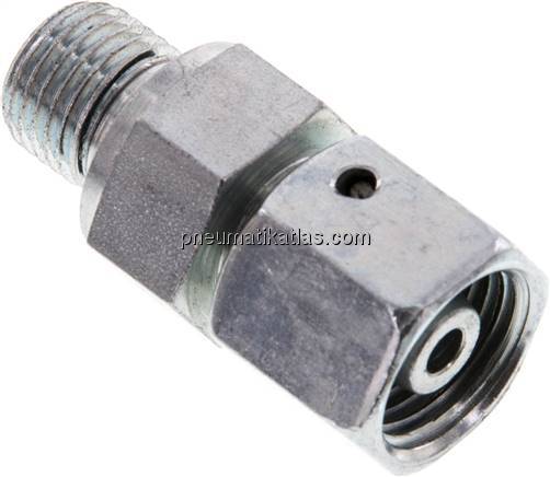 Einstellb. Schneidringverschr. G 1/4"-8 S, Stahl verzinkt