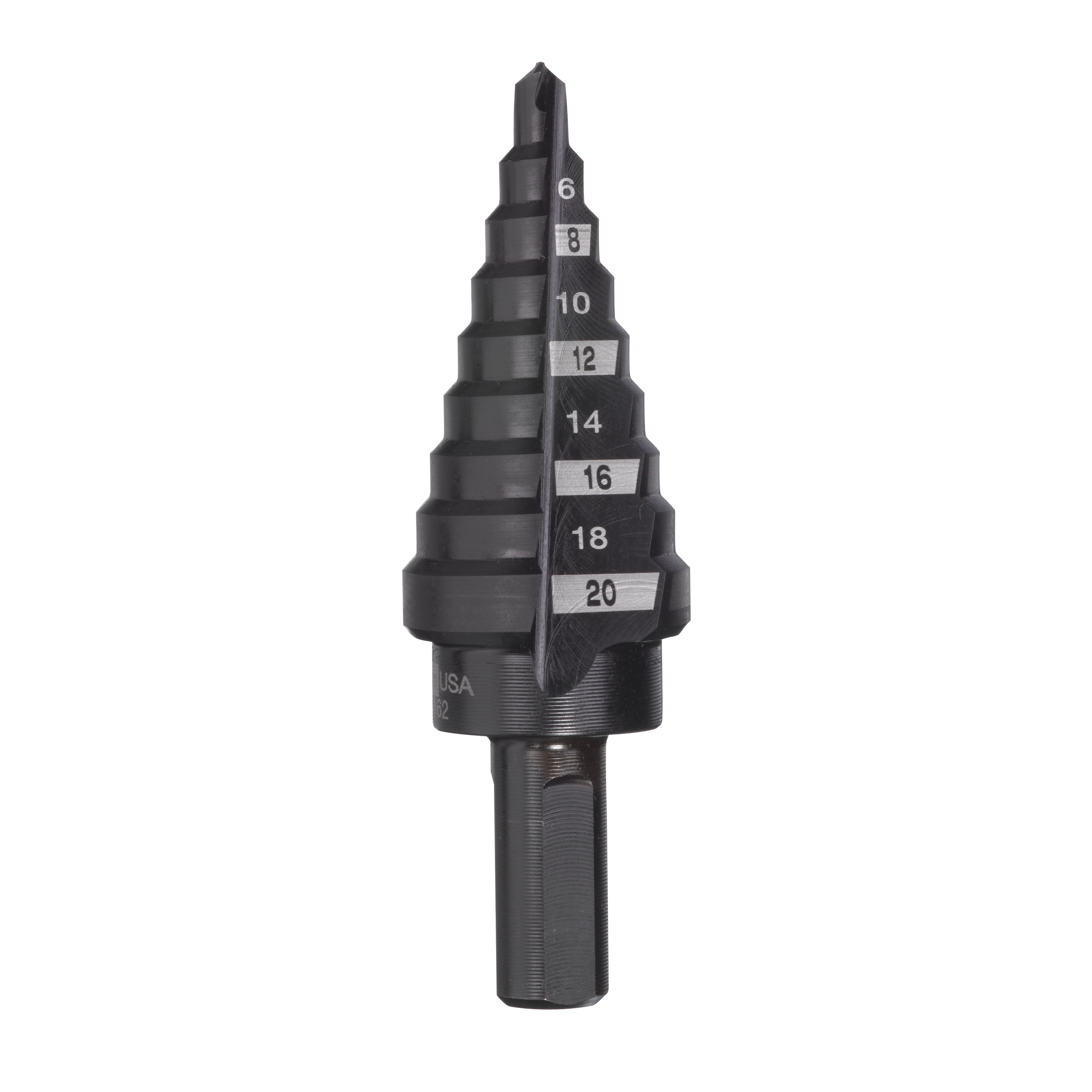 Stufenbohrer 4 bis 20 mm, 2 mm Stufen