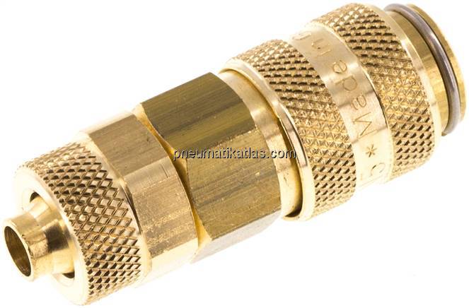Kupplungsdose (NW5) 8x6mm Schlauch, Messing