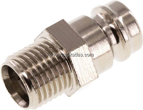 Temperierkupplungsstecker 13mm Zapfen,G 1/4"(AG)