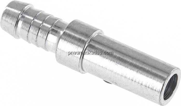 Schlauchnippel Rohr 12, Schl. 9 - 10mm, Stahl verzinkt
