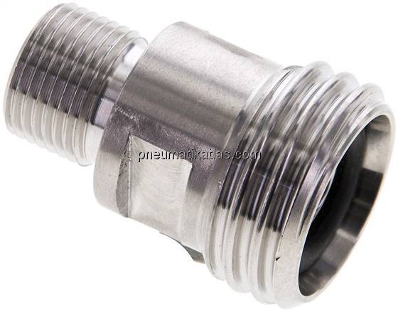 Gewindestutzen (Milchgewinde) Rd 28x1/8"-G 3/8", 1.4404