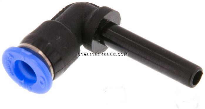 Winkel-Steckanschluss mit 4mm Stecknippel, IQS-Mini Winkel-Steckanschluss mit 4mm Stecknippel, IQS-Mini