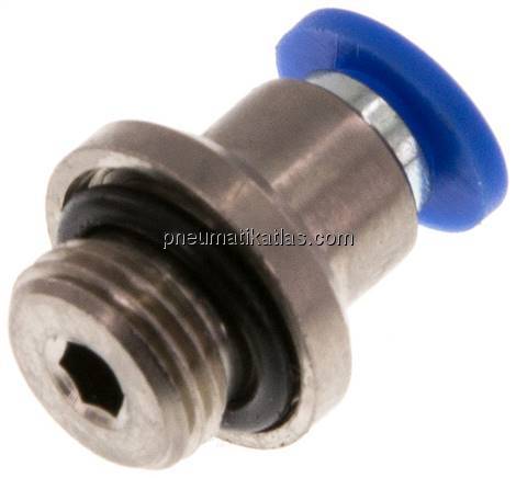 Gerader Steckanschluss G 1/8"-4mm, IQS-Standard m. Innens.