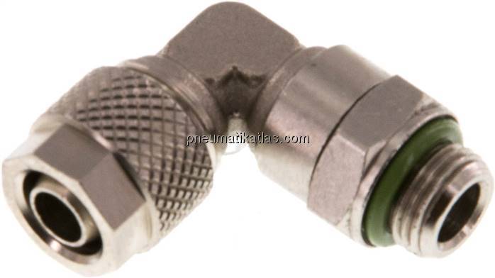 Winkel-Drehverschraubung G 1/8"-8x6mm, Messing vernickelt