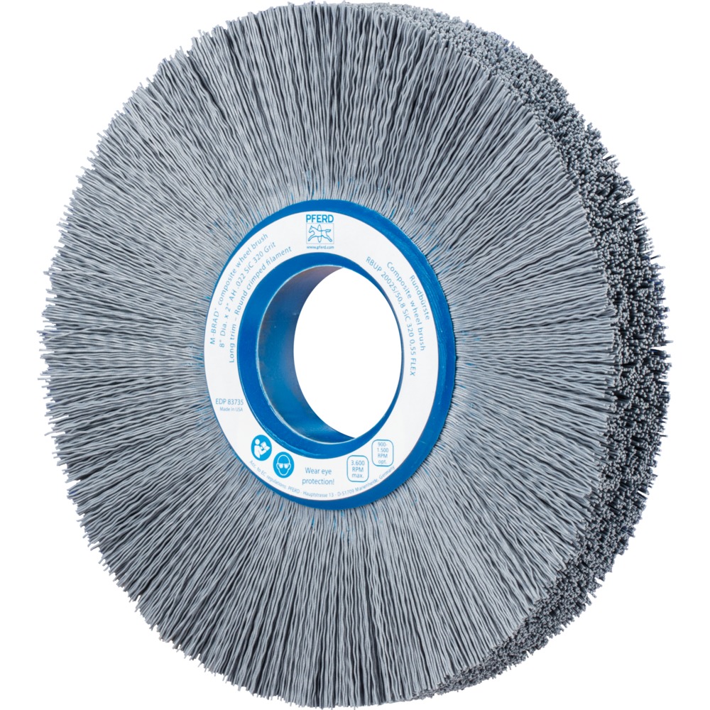 Bürsten mit Plastikkörper RBUP 20025/50,8 SiC 320 0,55 FLEX