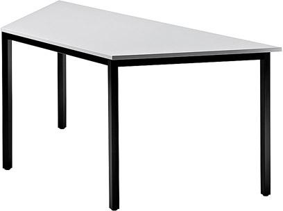 Trapeztisch 1600x693x720 lichtgrau/schwarz