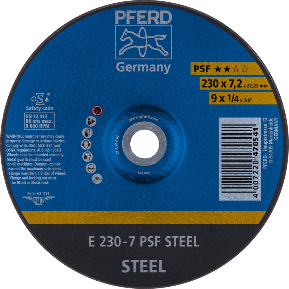 Schruppscheiben E 230-7 PSF STEEL