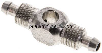 Verschraubung, T-Ringstück M 5-6x4mm, 1.4571 o.Muttern