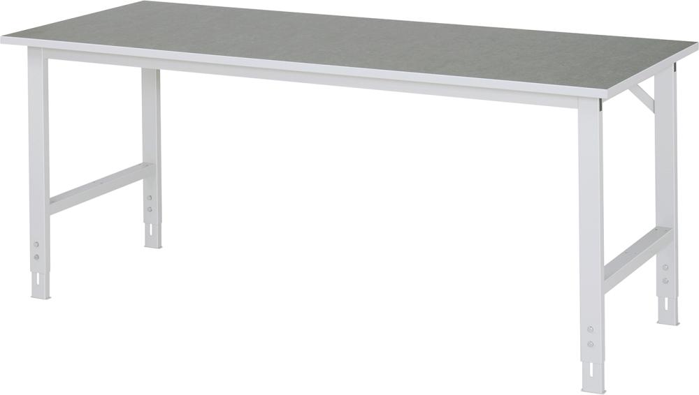 Arbeitstisch Tom - Linoleum-Platte B2000xT800xH76 0-1080mm