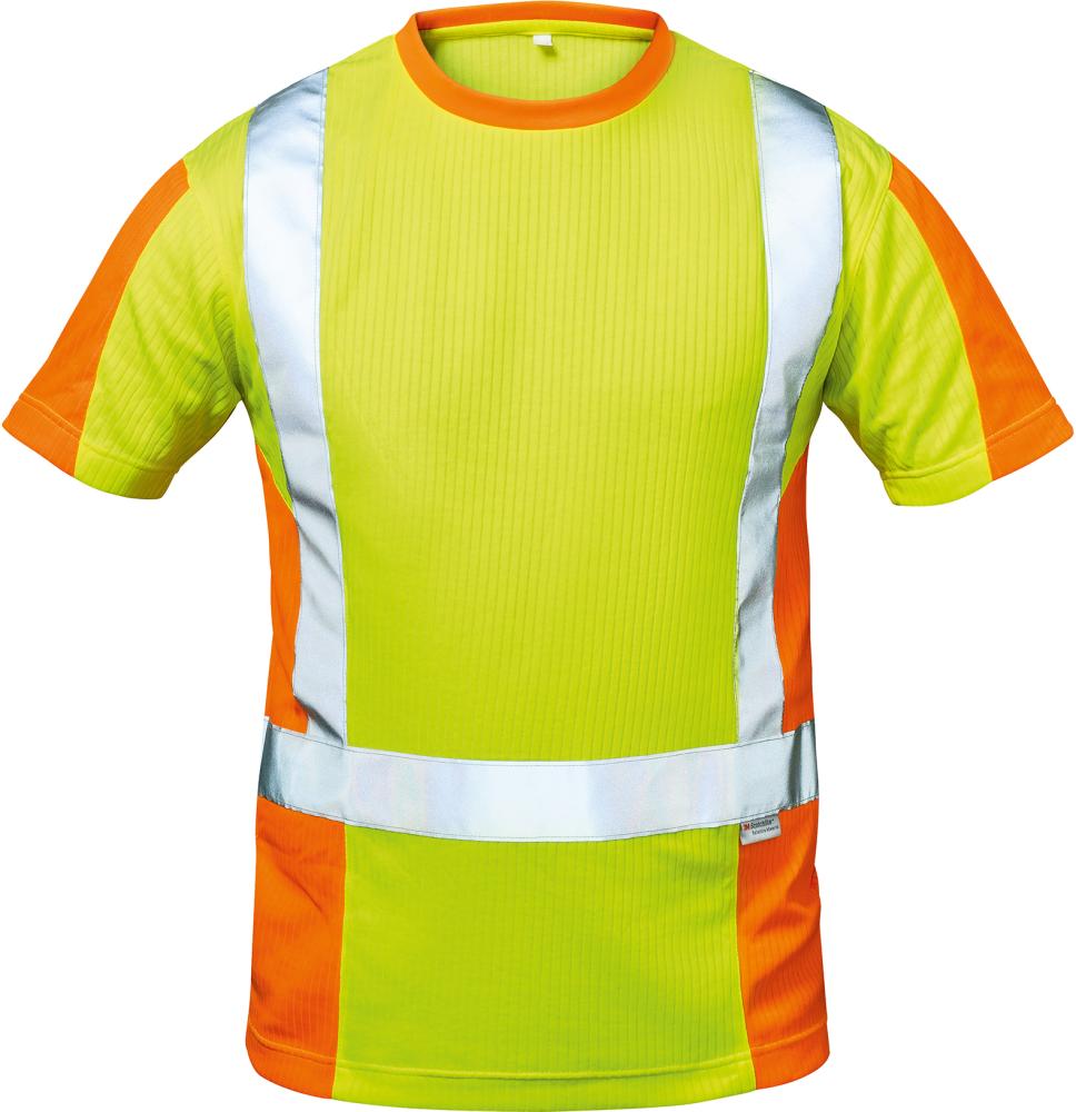Warn-T-Shirt Utrecht, Gr. 3XL, gelb/orange