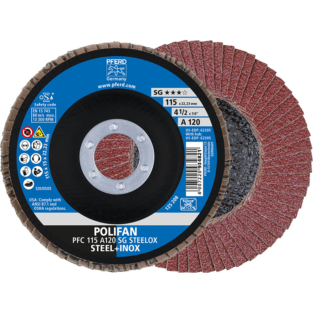 POLIFAN-Fächerscheiben PFC 115 A 120 PSF STEELOX