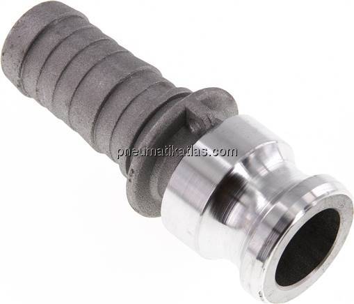 Kamlock-Stecker (E) 25 (1")mm Schlauch, Aluminium