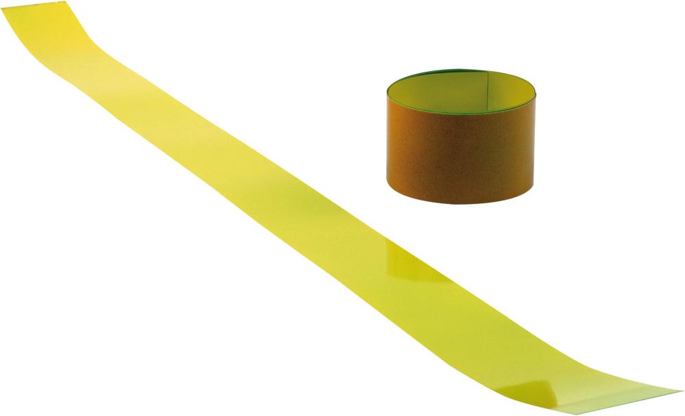 Bodenmarkierungsband B100mmxL1,50mxS0,70mm Metall gelb