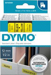 Schriftband D1 45018 schwarz/gelb 12mmx7m DYMO