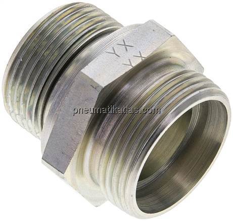 Gerade Schneidringverschr. M 33x2-28 L (M36x2), ohne Mutter & Schneidring, Stahl