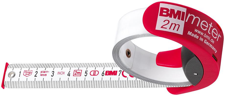 Taschenbandmaß BMImeter 3mx16mm weiß BMI