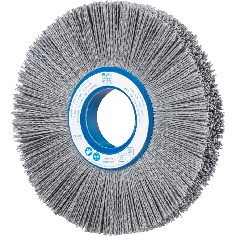 Bürsten mit Plastikkörper RBUP 20025/50,8 SiC 80 1,10 FLEX