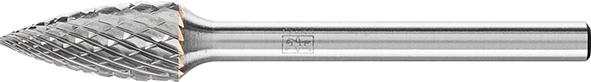 Kleinfrässtift HM Spitzbogenform 0613 4 3mm6x13mm Pferd