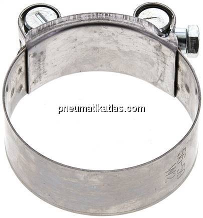 22mm Eco-Gelenkbolzenschelle, 56 - 59mm, 1.4016 (W2) 22mm Eco-Gelenkbolzenschelle, 56 - 59mm, 1.4016 (W2)