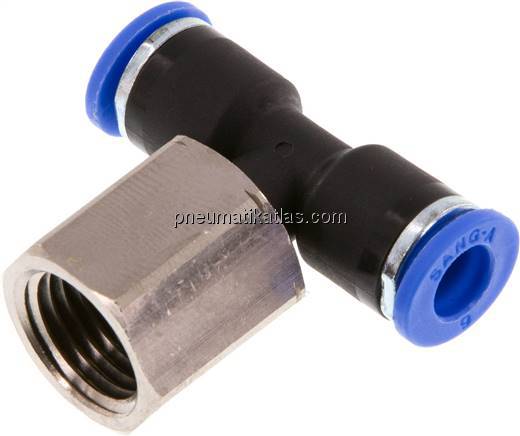 T-Steckanschluss, Innengew. G 1/4"-6mm, IQS-Standard