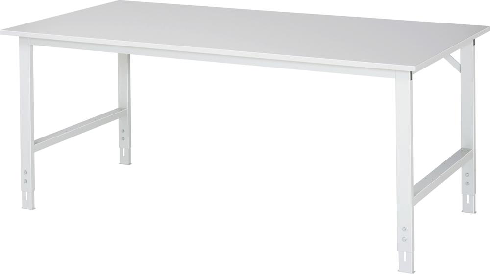 Arbeitstisch Tom - EGB-Melamin-Platte B2000xT1000 xH760-1080mm EGB-Melamin-Platte