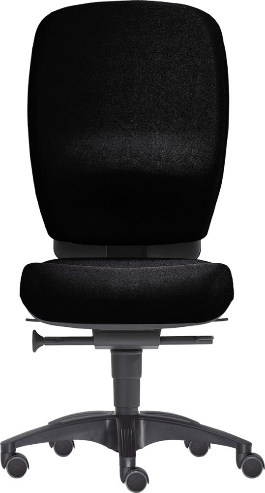 Bandscheibenstuhl OFFICE schwarz bis 120kg 100 % Polyester
