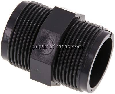 Doppelnippel G 1-1/4"-G 1-1/4", PVC-U