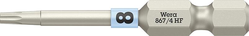 Bit zähhart 1/4" DIN 3126 E6,3 T8x50mm Haltefunktion Wera