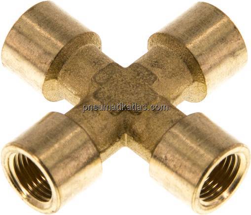 Kreuzstück G 1/8" (IG), Messing